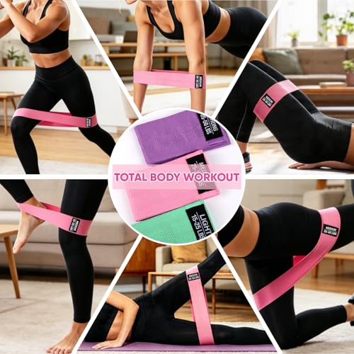 OKbulter Resistance Bands for Working Out, 3 Levels Exercise Bands Set
