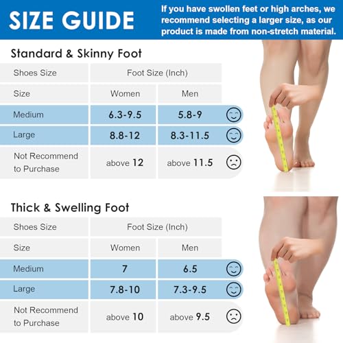 ComfiTECH Foot Ice Pack Wrap for Feet, Cooling Boot for Ankle, Cold Heel Pad for Plantar, Large - size: Large