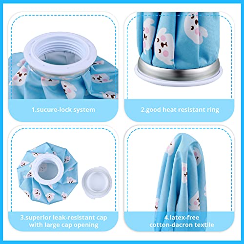 Honoson 4 Pack Reusable Ice Bag Hot Cold Bag Leakproof, Cute Fruit Style - style: Cute Fruit Style