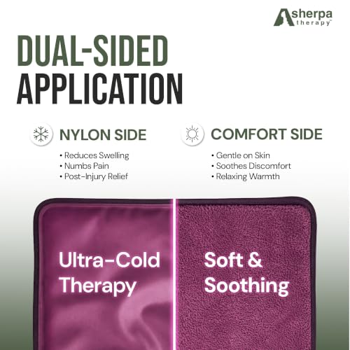 Flexible Hot and Cold Gel Pack, Large 12" x 15" - size: Large, style: Purple