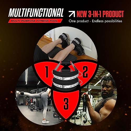Vikingstrength VOL 2 Nordic Hamstring Curl with Extra Long Straps - Super Stability, Nordic Curl Home Equipment, glute, Hamstring, Speed and Exercise Handles, Ankle Straps and V-Strength Workout App