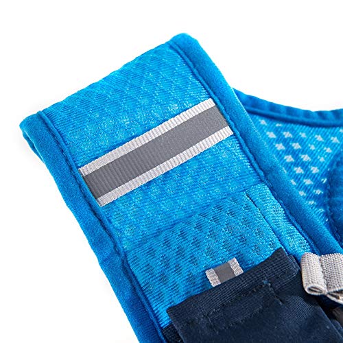 AONIJIE Running Vest Hydration Backpack 5L Unisex Trail Water Lightweight - color: Gray and No Water Bladder
