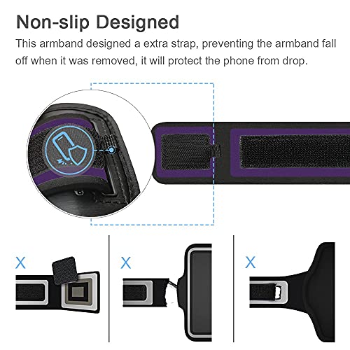 Armband for iPod Touch 7 6 5 4 Generation Armband (Purple) - color: Purple