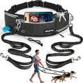 Hands Free Double Dog Leash for Two Dogs 240LB Heavy Duty Bungee
