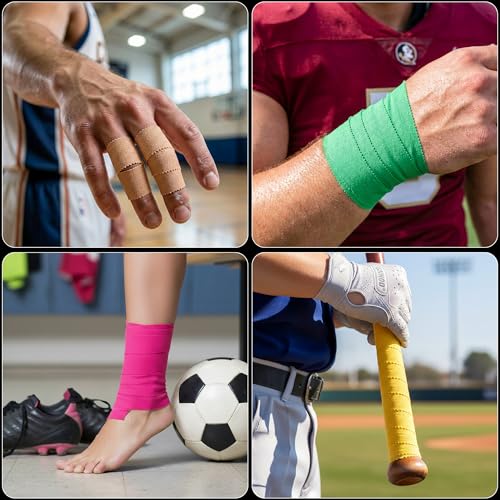 Cannon Sports Premium Athletic Tape - 1.5” x 45 Feet Per Roll - Easy Tear, No Sticky Residue, Very Strong, Hypoallergenic and Latex Free- Ideal for Sprains, Strains, First Aid – 1 Roll (Blue) - color: Blue