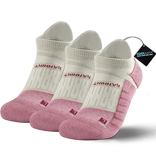 Rahhint Running Ankle socks Coolmax Moisture Wicking & Breathable Cushioned - color: Purple, size: Small