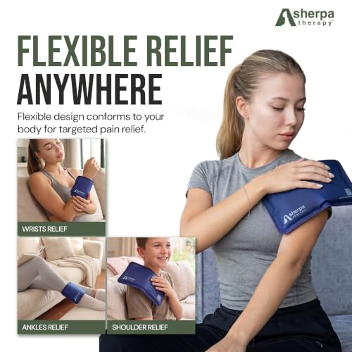 Flexible Hot and Cold Gel Pack Small 5" x 10", 2 Pack - size: Small (2 pack), style: Blue