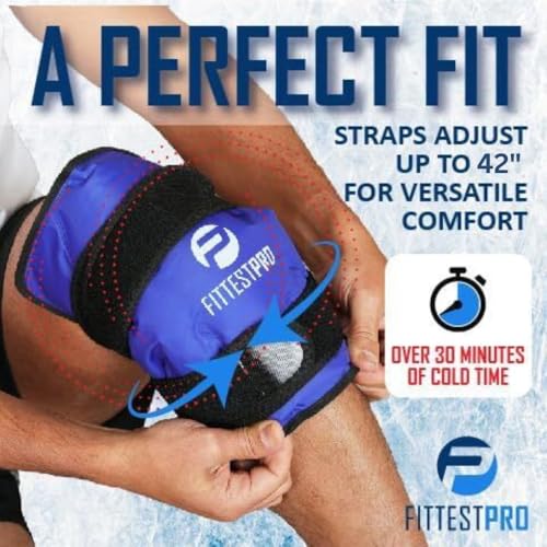 Knee Ice Pack Wrap (XL) for Pain Relief, Reusable Hot and Cold Therapy Wrap for Swelling, Recovery, and Therapy for Arthritis, Meniscus Tear and ACL - style: Knee XL