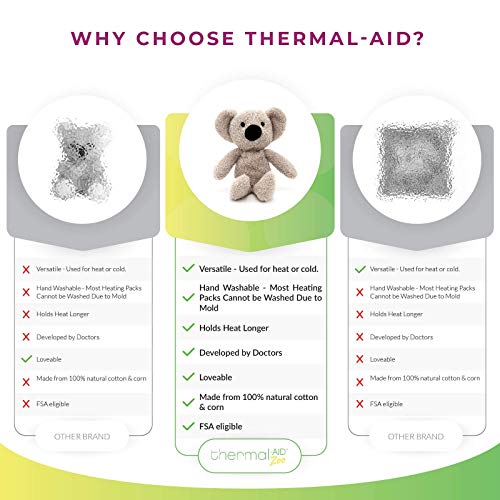 Thermal-Aid Zoo Mini — (Ollie the Koala) — Mold-Resistant, Washable Hot & Cold Pack for Kids — Heating and Cooling Pad with Natural Corn Filling — Reusable Plush Toy - size: Mini Koala