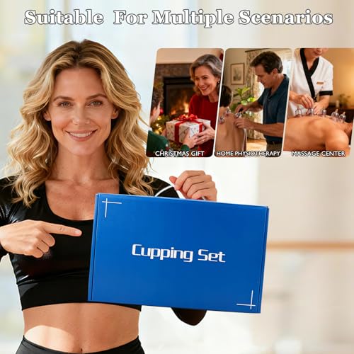 DEFUNX Cupping Set, 19 Cups Cupping Kit for Massage Therapy, Cupping Therapy Set with Pump for Back Massage, Pain Relief, Physical Therapy - size: 19 Cups
