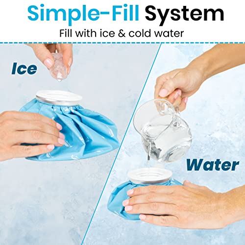 Arctic Flex Refillable Ice Pack Bags (2 Pack) - Reusable Hot Water & Ice