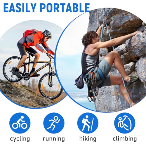 1L Collapsible Water Bottle with Filter for Hiking Backpacking(Blue)