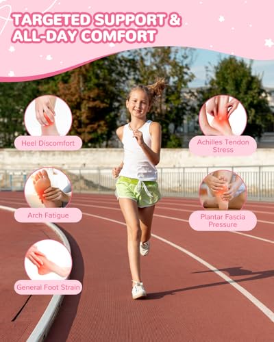 6 PCS Kids Ankle Brace Set, Ankle Support Wraps, Knitted Ankle Sleeve Sock for Sprains, Injuries and Active Play for Daily Wear, Injury Prevention (Small) - color: Pink