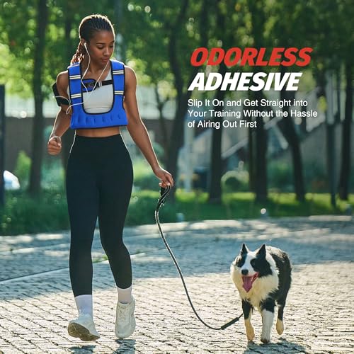 ZELUS Weighted Vest for Women & Men, U-Shaped Running Vest with Arm Pocket - color: Blue, size: 6LB