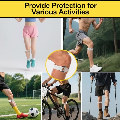 2 Pack Patellar Tendon Support Strap,Adjustable Silicone Patella Knee Strap for Knee Pain Relief,Knee Bands for Basketball, Tendonitis, Running, Tennis, Jumpers, Squats（Gray） - color: Gray