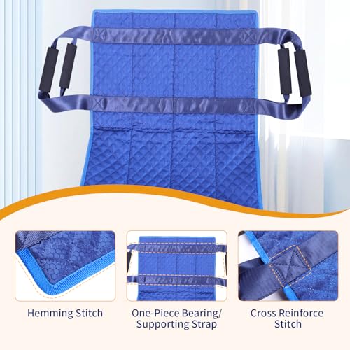 Wheelchair to Car Transfer Devices, Lift Assist for Seniors, Transfer Sling - color: Blue