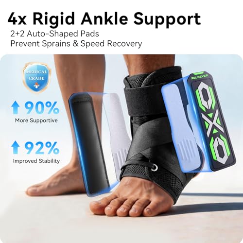 Ankle Brace for Men Women Lace Up Ankle Brace for Sprained Ankle Stabilizer