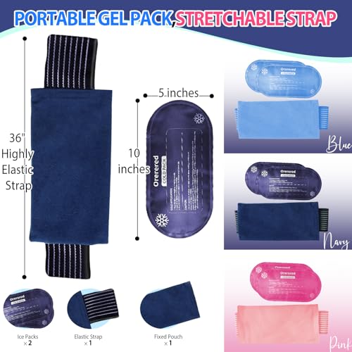 Reusable Cold Ice Packs for Injuries,3-Piece Set - color: 3pcs-blue