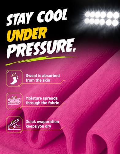 Football Leg Sleeves Scrunch Style Calf Compression Sleeve Men One Size - color: Neon Pink