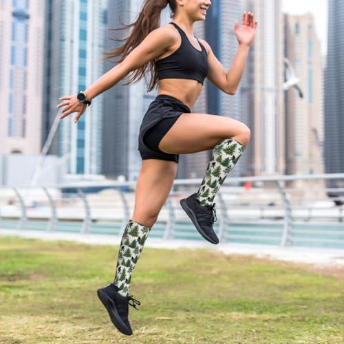 Hen Floral Compression Socks for Women Men - color: Forest Bigfoot