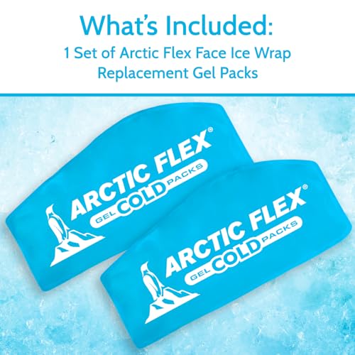 Arctic Flex Gel Replacement Packs - Ice Packs Reusable for Face Ice Brace - size: Face