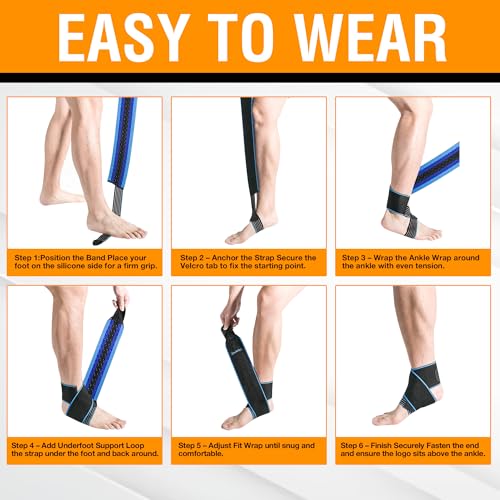 Doc Miller Ankle Brace with Compression Wrap for Men & Women