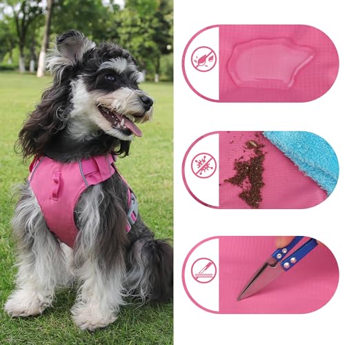 Mile High Life No Pull Dog Harness with Reflective Stripe, Adjustable Easy Get on Lightweight Harness for Small Medium Large Dogs Walking Running Training (Hot Pink, L Chest 21"-28") - color: Hot Pink, size: L Chest 21"-28"