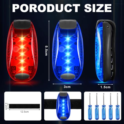 Copkim 30/60/100 Pcs LED Running Light Bulk - color: Red, Blue