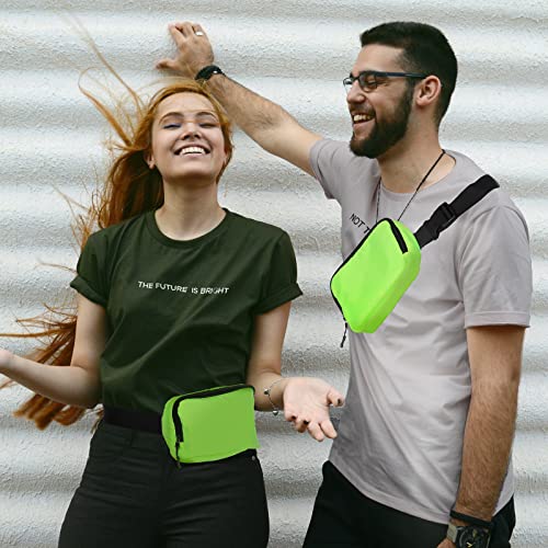 Amazerbst Belt Bag, Fanny Pack, Everywhere Belt Bag,40 Inch Adjustable Strap, for Women and Men,Waterproof - color: Green