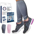 Dr. Arthritis Calf Compression Sleeve for Men and Women, Helps with Varicose Vein & Calf Discomfort (Medium, Grey, 1 Pair) - color: Grey
