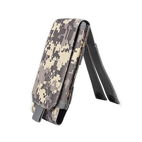 Tactical MOLLE Smartphone Holster, Universal Army Mobile Phone Belt Pouch EDC Security Pack Carry Accessory Kit Blowout Pouch Belt Loops Waist Bag Case for iPhone SE 5S Samsung Galaxy S4 mini - color: #B (Small)