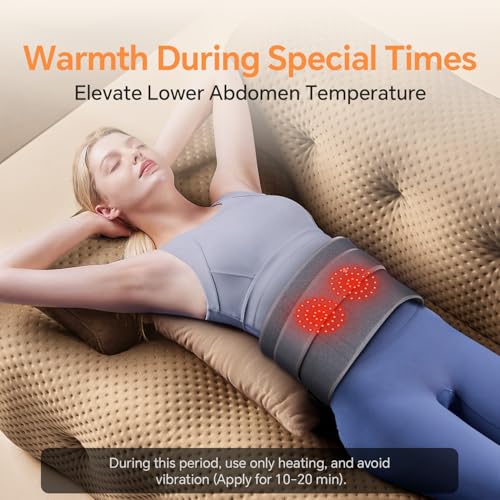 Heating Pad for Back with Heat Vibration 3 Levels Adjustable for Parents - color: Gray