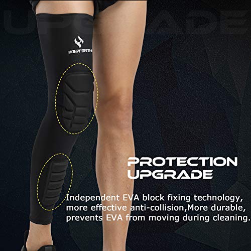 Knee Calf Padded 2 Pack Compression Leg Sleeve Shin Protective Support - size: Small