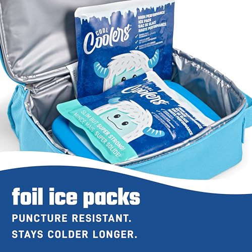 Cool Coolers by Fit & Fresh High Performance Ice Packs for Lunch Bags, 2pk - color: Blue (2 Pack)
