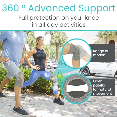 Vive Hinged Knee Brace - Relieves ACL, MCL, Meniscus Tear - Lightweight - color: Gray, size: Small