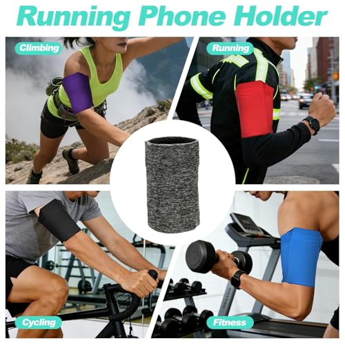 Cell Phone Armband Sleeve, Universal Sports Arm Band Linen Black - color: Linen Black