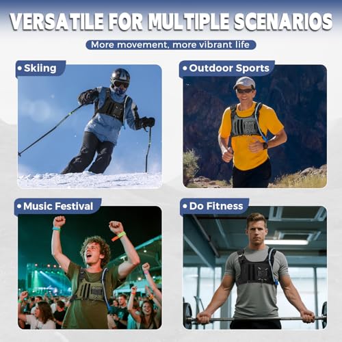 Outdoor Hydration Vest for Running & Hiking, Lightweight Breathable Water Backpack with 2.0L Bladder, Bounce-Free Chest Pack for Marathon, Cycling, Trekking for Men and Women - color: Grey