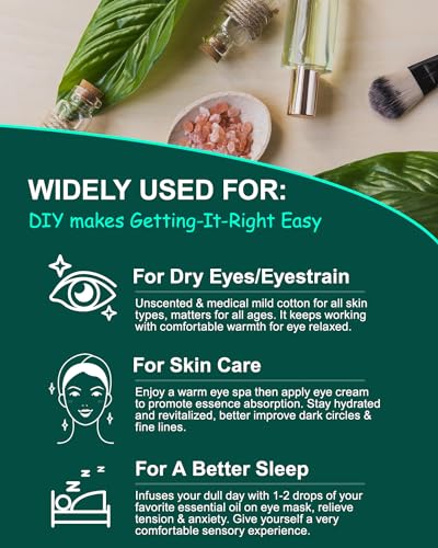 16 Packs Steam Eye Masks for Dry Eyes, Self Heating Warm Compress Unscented - color: Unscented