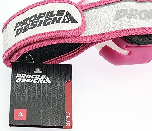 Profile Design Sync Hydration System 2 Bottle Belt - color: White/Pink, size: Large