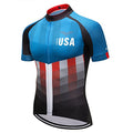 Men's USA Cycling Jersey Short Sleeve Biking Shirts Breathable with Pockets - color: Cycling, size: X-Large