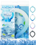 Neck Cooling Tube Wraps Ice Ring Neck Cooler Personal Ice Pack Wrap for Hot Weather Gel Reusable Wearable Gel Cooling for Summer Heat Hot Flashes Freezer Below 64.4℉ - color: Gradient Blue