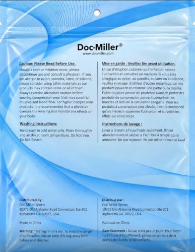 Doc Miller Calf Compression Sleeves 30-40 mmHg for Men & Women, 1 Pair - color: Beige, size: X-Large