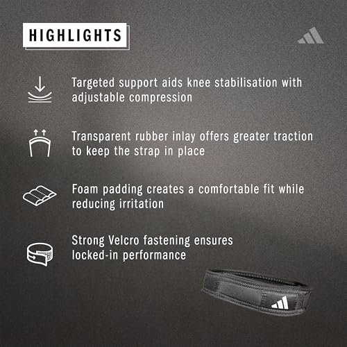 adidas Knee Support Strap for Knee Stabilization- For Training - L/XL - size: Large-X-Large