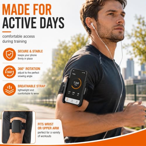 Wrist Phone Holder, 360° Rotating Arm Mount(Arm Style)