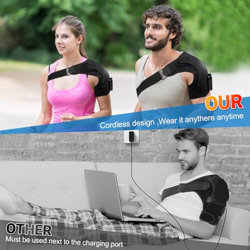 Shoulder Massager Heating Pad for Pain Relief Rotator Cuff, FSA Approved