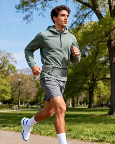 WATERFLY Running Belt Fanny Pack, Runner Race Belt with Bib Clip Gray - color: Gray