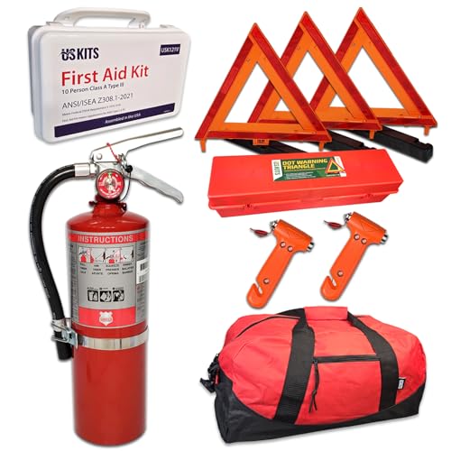 NEMT and DOT Compliant Kit - Caregiver Transportation Kit for Wheelchair Accessible Vans, Busses and Shuttles, with Two Window Breaker Hammers for Easier Emergency Evacuation!