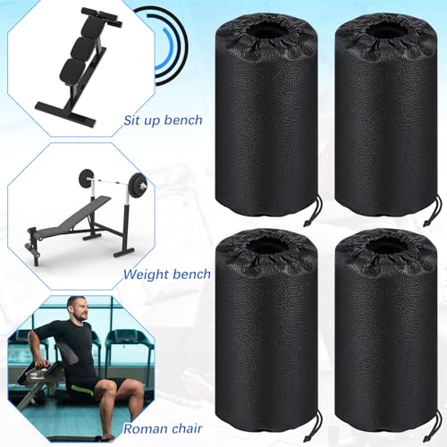 Hollowfly 4 Pcs Foam Roller Pads for Weight Bench, 7 x 3.5 x 0.8 Inches - size: 7 x 3.5 x 0.8 Inch