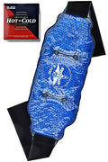 Medical Grade Pain Relief Flexible Ice Pack for Injuries | Dual Sided Soft Plush Hot Pack + Flexible Gel Beads Reusable Ice Pack | Great for Knee, Sciatica, Back, + Neck Pain | Bonus Extension Straps - style: Large Pack with Extension Straps