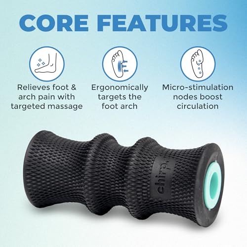 Chirp Foam Roller for Foot Massage and Pain Relief, Wheel+ 2" Foot Roller - size: 2" - Deep Tissue